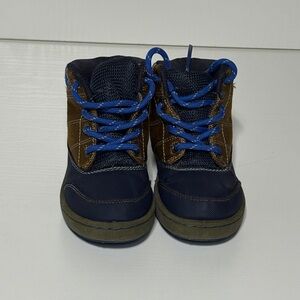 OshKosh B'gosh Navy and Brown Kids Boots